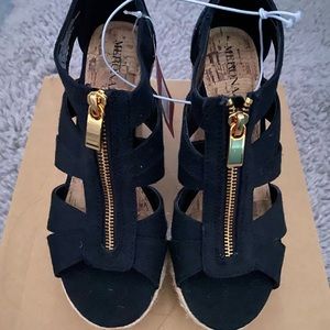 Target Black Zip Wedges